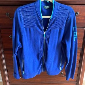 Ralph Lauren Active top in Royal blue with turquoise trim
